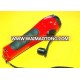 Hand crank torch light as power bank charge mobile phone with FM radio torch