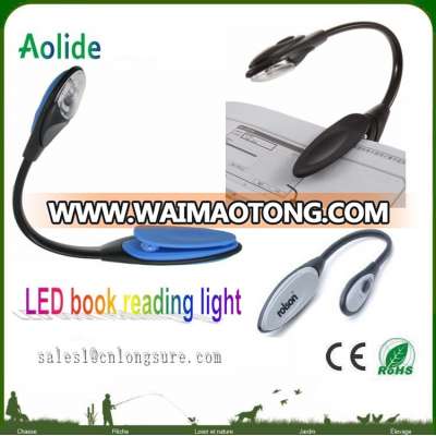 mini book LED reading lamp with flexible book light can print any LOGO for promotion