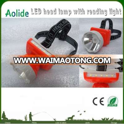 2016 newest item LED head light with reading lamp