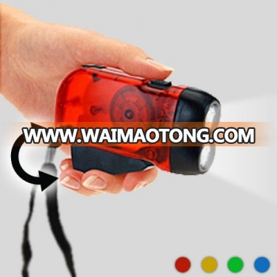 hand pressing flashlight 2LED dynamo torch 3 LED dynamo torch can print LOGO