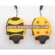 ladybug dynamo hand crank torch 2leds animal kid torch