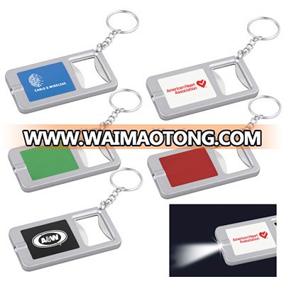 promotional tem LED keychain Lights with Bottle Opener