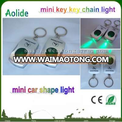 mini auto shape key light key chain light can print your LOGO car promotion