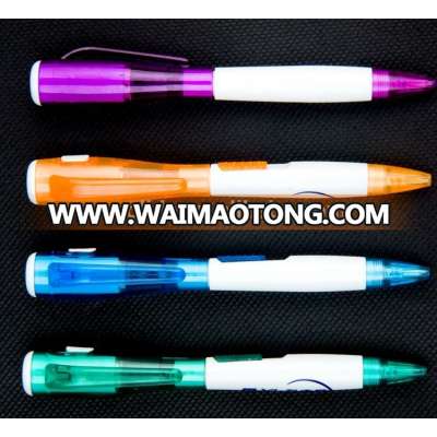 Plastic ballpoint pen LED Flashlight Pen Promotional Ball Point Pen with LED Light