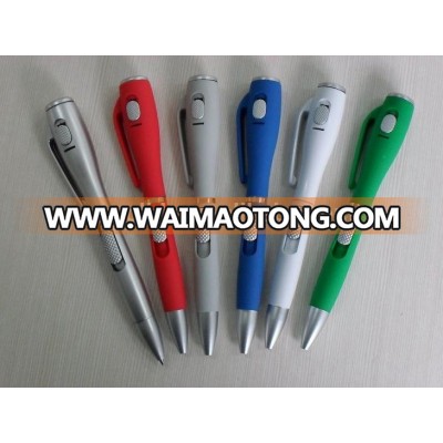 ballpoint pen with a LED light led light pen plastic ballpoint pen